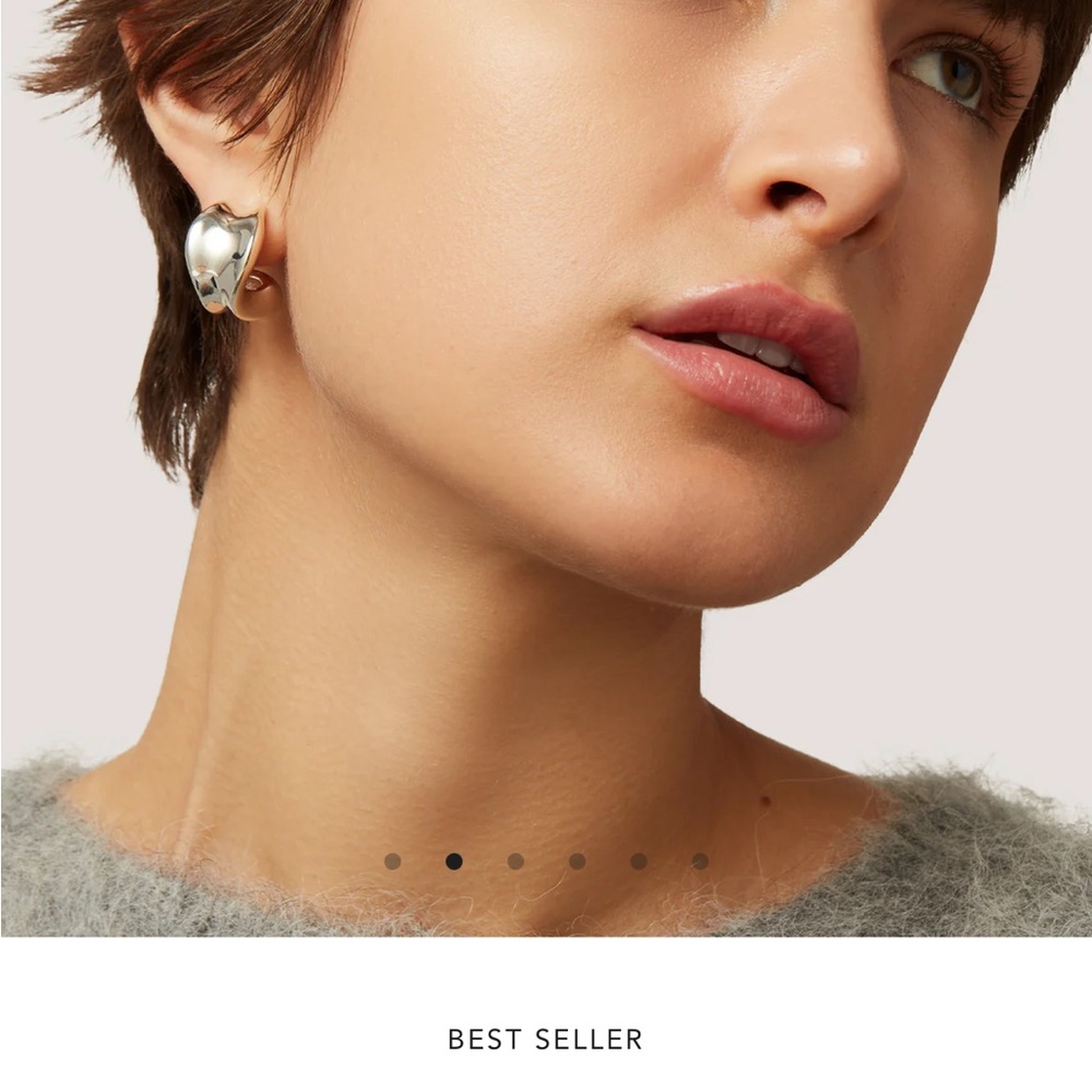 Jenny Bird Chunky Doune Hoops with lobe lifters